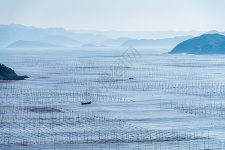 霞浦滩涂风光背景图片