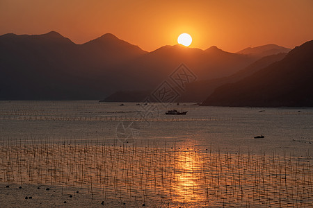 霞浦日落风光图片