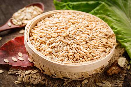 燕麦米健康燕麦食材高清图片