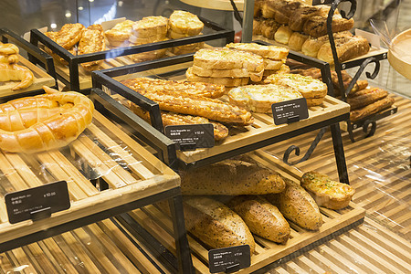 面包面包店收银高清图片