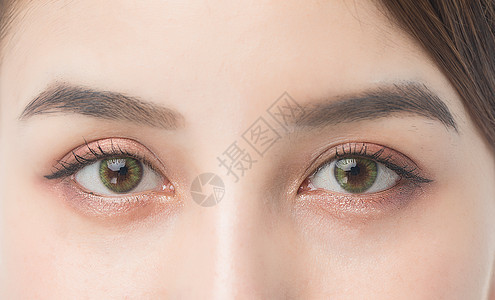女性眼睛细节背景图片