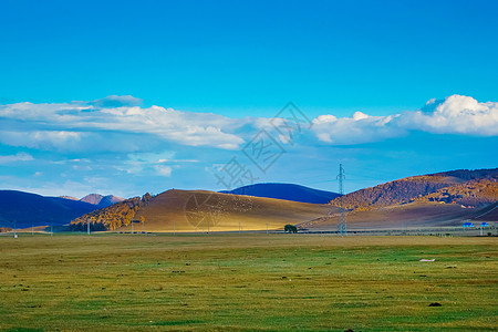 内蒙古自治区乌兰布统景区秋色背景