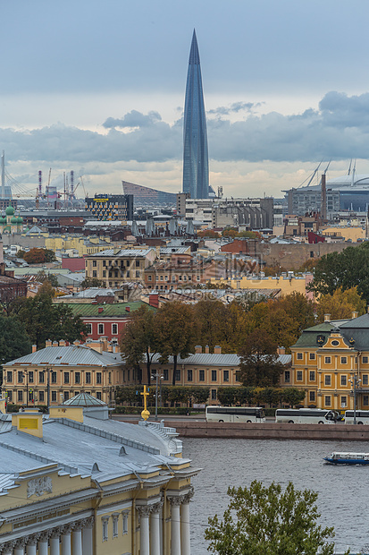 俯瞰旅游名城圣彼得堡城市图片