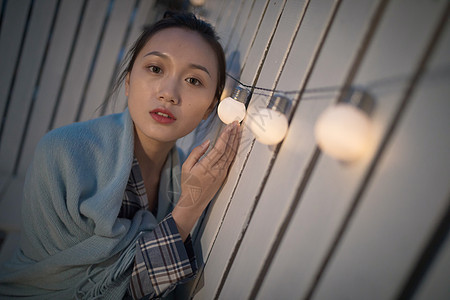 安静文艺女生写真图片