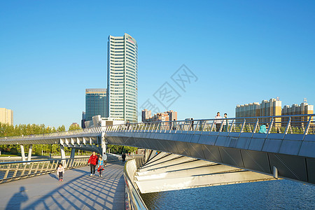 太原风光太原跻汾桥背景