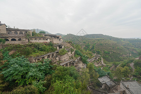 山西建筑山西吕梁李家山背景