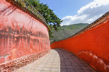 山西旅游五台山罗喉寺背景