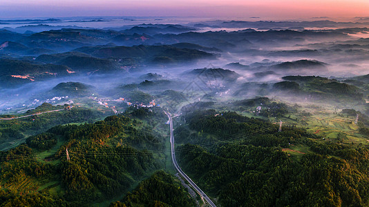 贵州山路贵州凯里香炉山风光背景