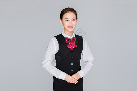 美女礼仪微笑的接待客服美女背景