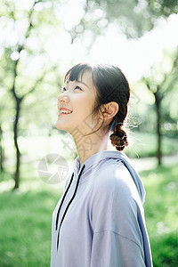 小清新日系少女背景图片