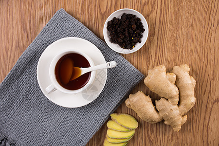 暖胃的红糖姜茶背景图片