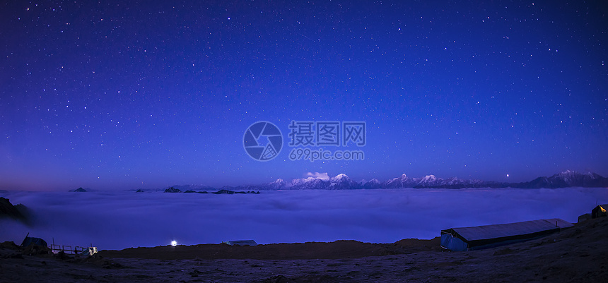 牛背山星空图片