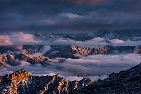 雅安市牛背山风光系列背景