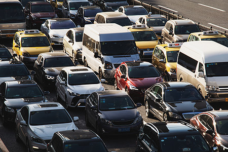 科技道路汽车交通堵车背景