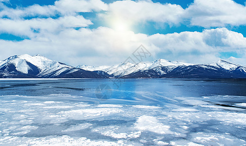 冰河冬季场景设计图片