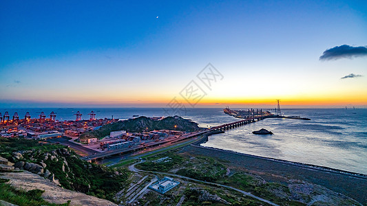 上海洋山深水港自然风光图片