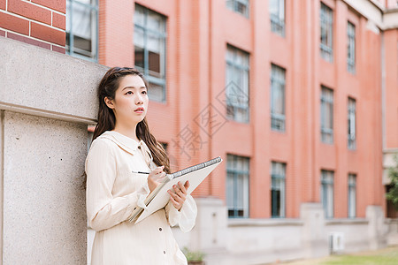 青春女孩素描图片