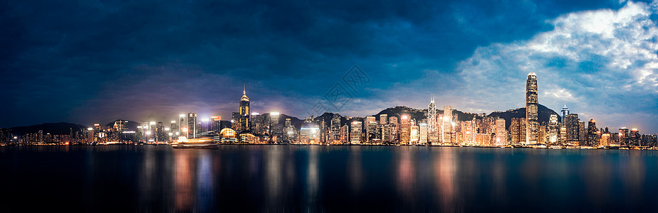 维多利亚港夜景背景 维多利亚港夜景摄影图片 维多利亚港夜景壁纸 摄图网