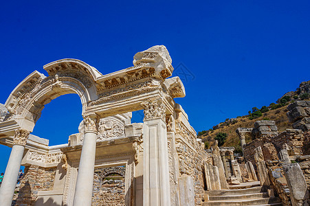 维纳斯神庙土耳其塞尔丘克以弗所古城背景