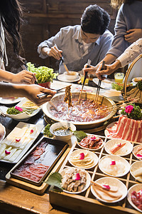 四川火锅聚会图片