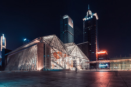 深圳音乐厅夜景图片