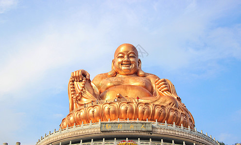 溪口雪窦寺弥勒佛像高清图片