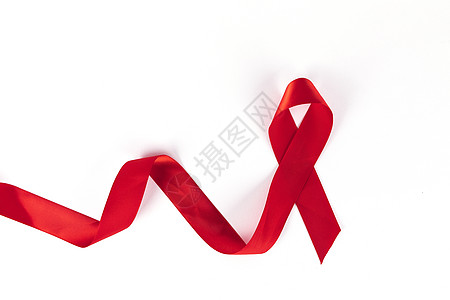 世界艾滋日英文红丝带背景