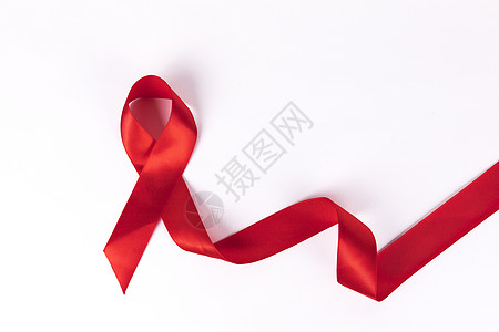 艾滋病红丝带背景