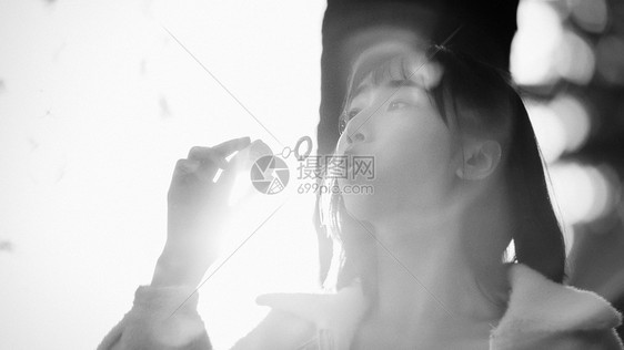 文艺清新美女写真图片