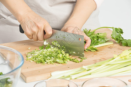 切芹菜准备食材切菜准备食材背景