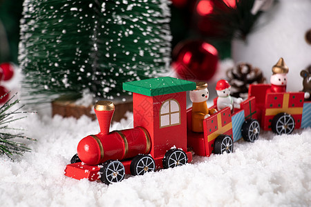圣诞节小火车图片