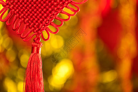 新年中国节挂饰背景图片