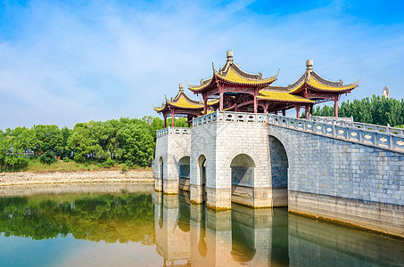 河北邢台岐山湖背景图片