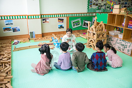 幼儿园幼师教育儿童背景图片