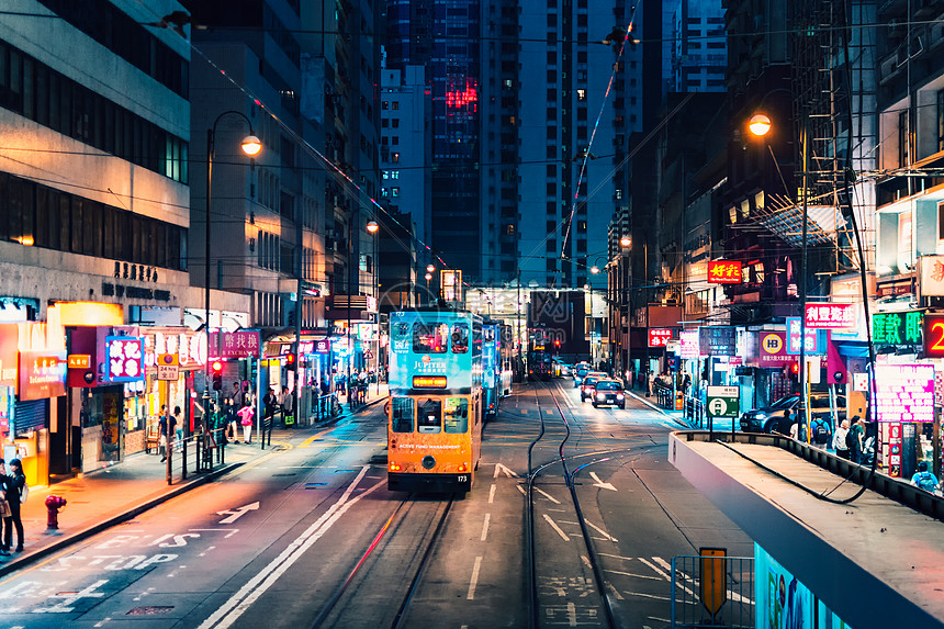 香港夜景高清图片下载 正版图片 摄图网