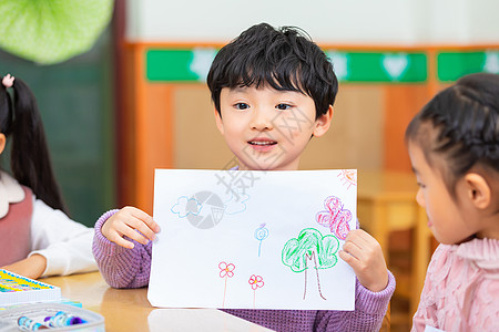 学龄前儿童儿童绘画背景