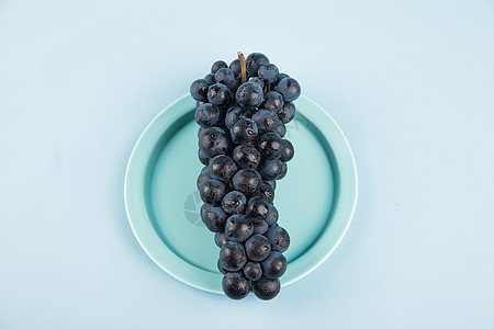 水果黑加仑健康水果叉高清图片