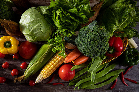 蔬菜组合素材新鲜蔬菜背景