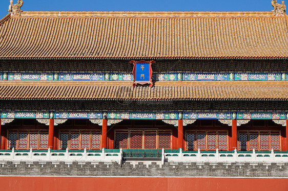 北京故宫午门门匾图片
