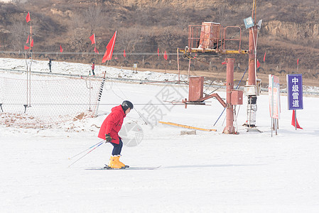 天津盘山滑雪场图片