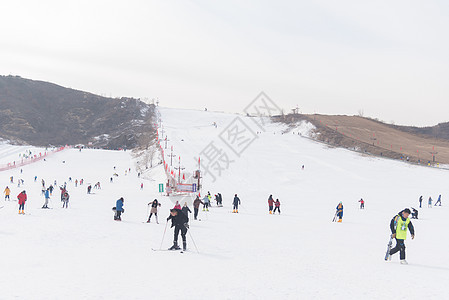 天津盘山滑雪场图片