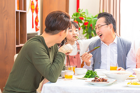 家庭过年团圆饭图片