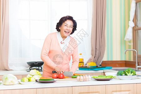 奶奶厨房做菜高清图片