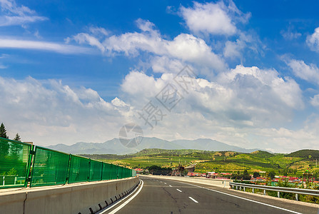 道路隔离带高速公路风光背景