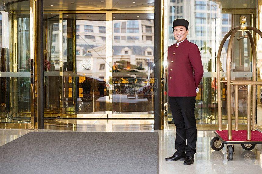 酒店接待门童
