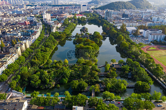 浙江台州城市景观航拍图片