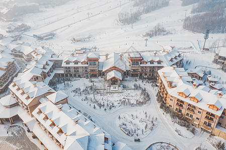 万达滑雪场长白山万达度假村背景