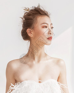 唯美婚纱美女背景图片