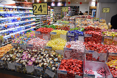 超市年货糖果图片