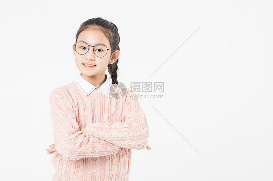 视力保护可爱女孩图片